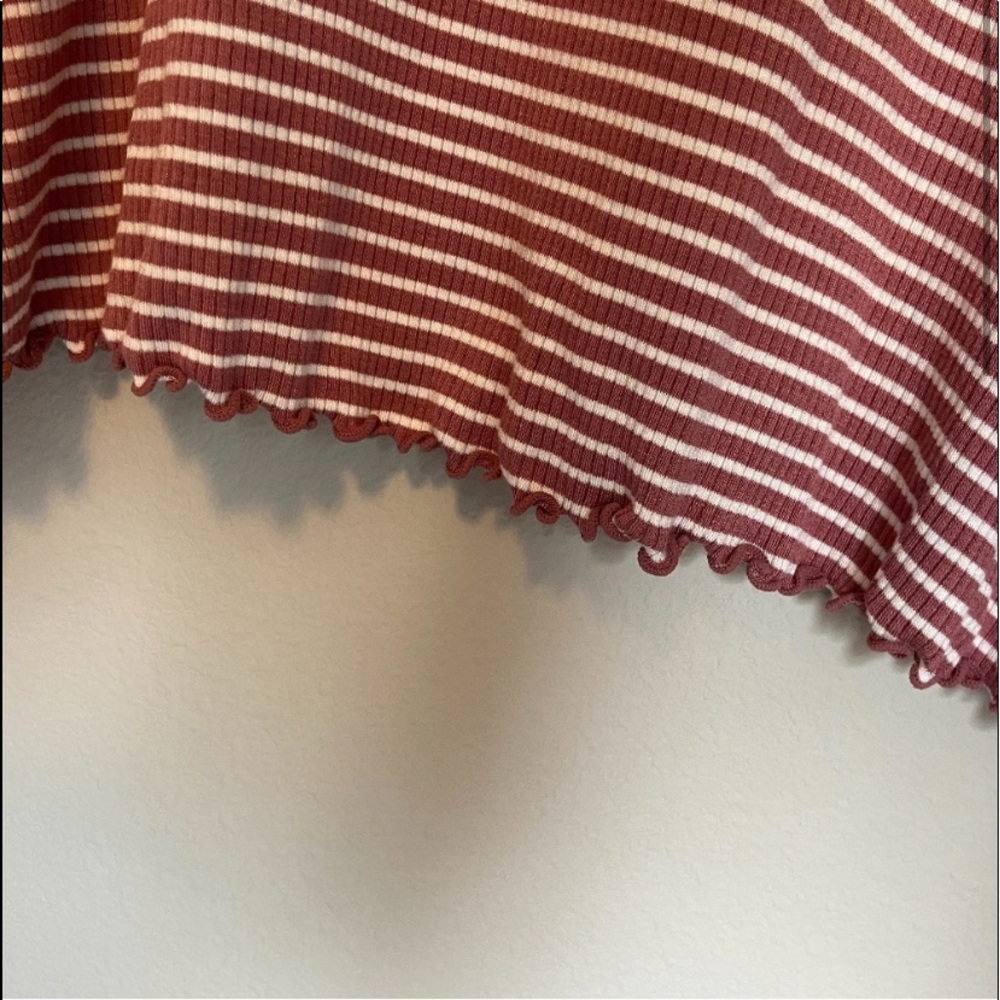 🎀Forever21 Pink & White Striped T-Shirt Dress🎀 - Picture 4 of 5